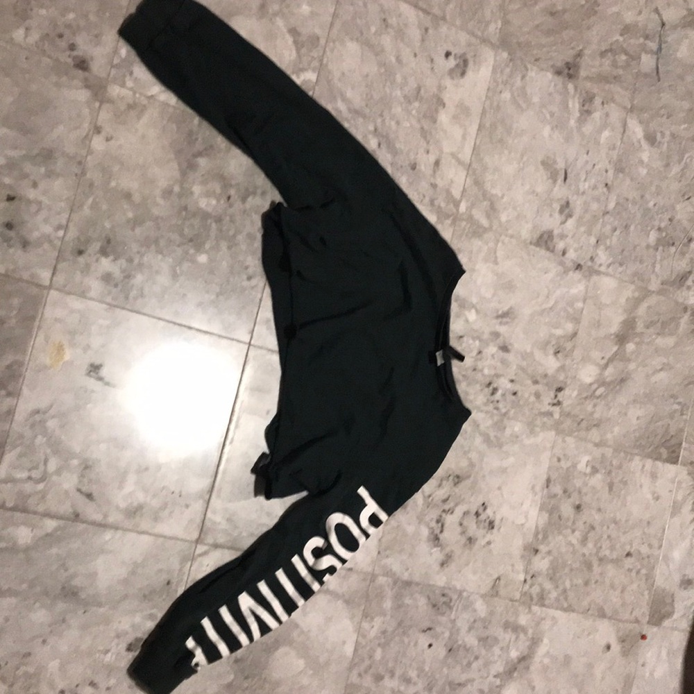 “positivity“ crop top